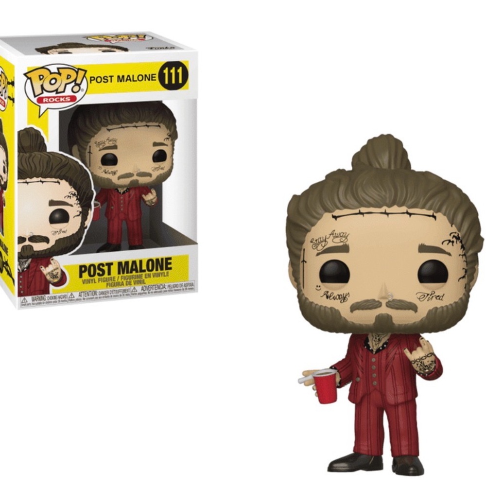 Funko Post Malone Figure in Red Suit